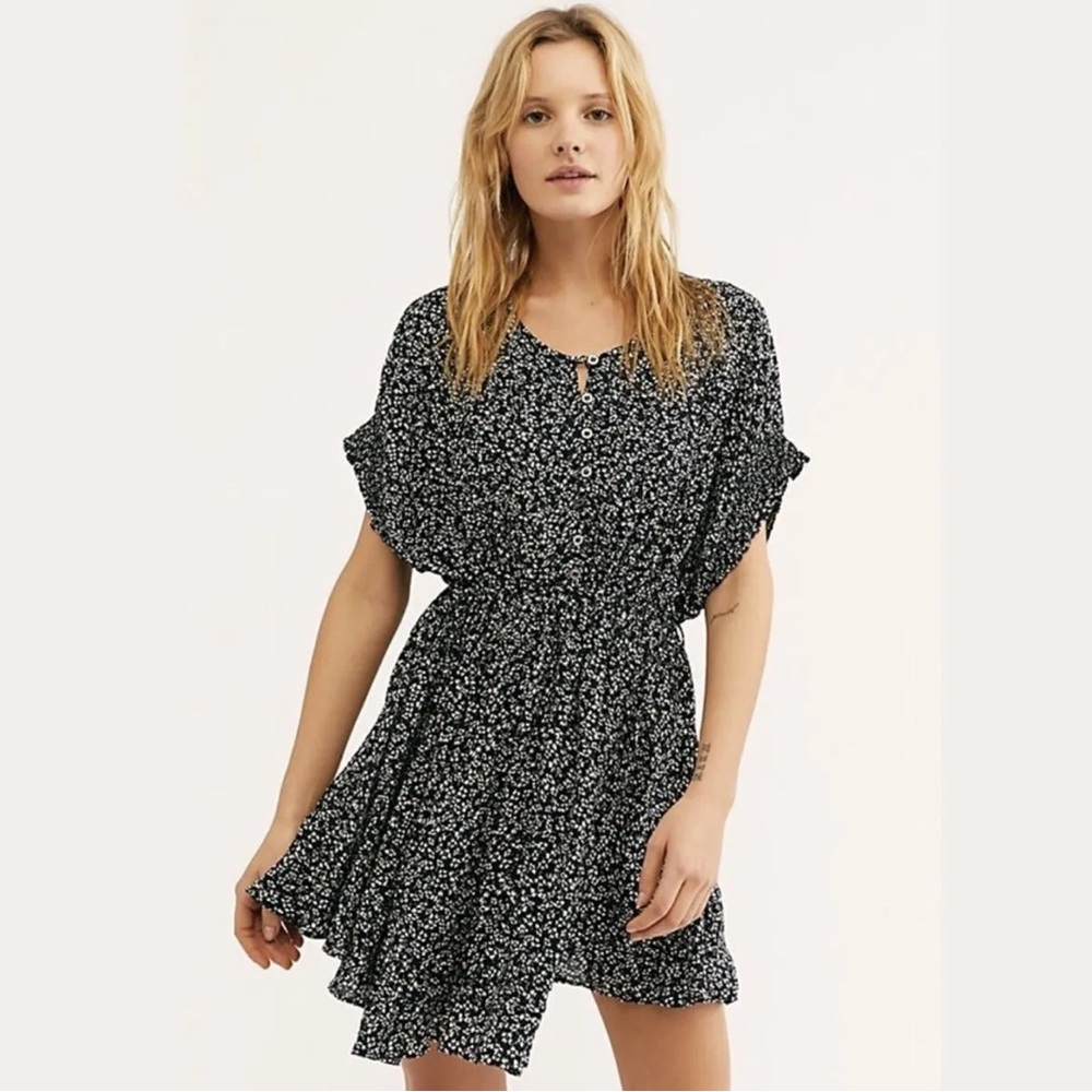 Free people one fine day floral mini dress. Size small